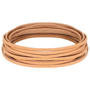 vidaXL Leren riem 1 Licht Bruin 200 x 0,3 cm Leer