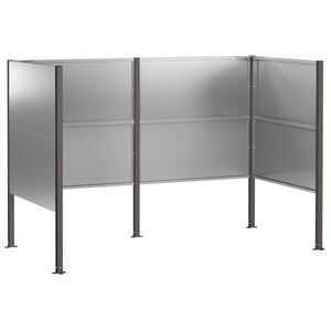 vidaXL Afvalcontainer scherm 167 x 85 x 113 cm Gegalvaniseerd staal
