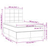 vidaXL Boxspring met matras fluweel zwart 120x190 cm