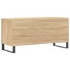 vidaXL Platenkast 100x38x48 cm bewerkt hout sonoma eikenkleurig