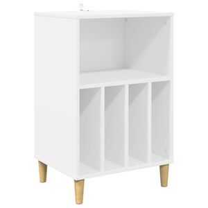 vidaXL Draaitafelstand Wit 47 x 39,5 x 74,5 cm Bewerkt hout