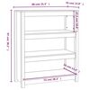 vidaXL Boekenkast 80x35x97 cm massief grenenhout