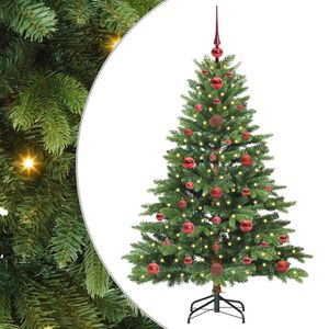 vidaXL Kunstkerstboom met 150 LED met standaard Groen 120 cm PE en PVC