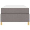 vidaXL Bedframe met matras Taupe 100 x 200 cm Stof