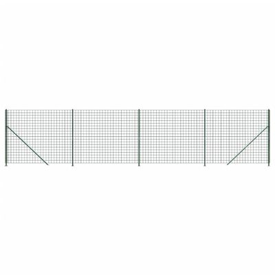 vidaXL Draadgaashek met flens 1,8x10 m groen