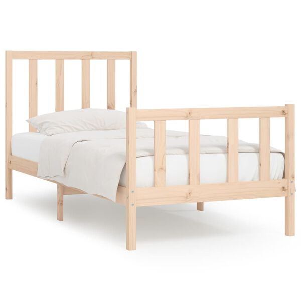 vidaXL Bedframe massief hout 90x190 cm
