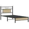vidaXL Bedframe zonder matras hout sonoma eikenkleurig 90x190 cm