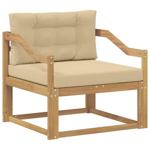 vidaXL Buiten Midden Sofa Polyester Wit