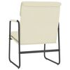 vidaXL Loungestoel 55x64x80 cm kunstleer cr&egrave;mekleurig