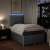 vidaXL Boxspring met matras stof lichtgrijs 120x190 cm