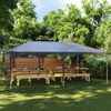 vidaXL Partytent professioneel 90 g/m² 4x6 m antraciet