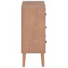 vidaXL Dressoir met 5 lades 60x30x78 cm MDF bruin