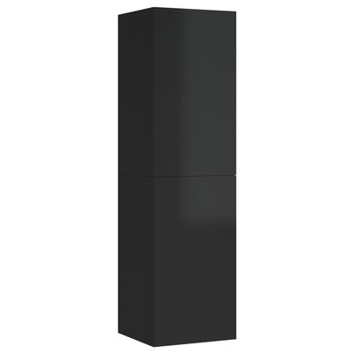 vidaXL Tv-meubel 30,5x30x110 cm spaanplaat hoogglans zwart