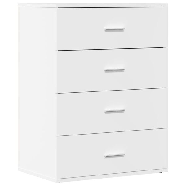 vidaXL Dressoirs 2 st 60x39x80 cm bewerkt hout wit