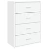 vidaXL Dressoir 60x31x84 cm bewerkt hout wit