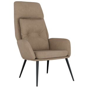 vidaXL Relaxstoel kunstsu&egrave;de taupe