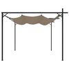 vidaXL Pergola met uitschuifbaar dak 295x292x230 taupe