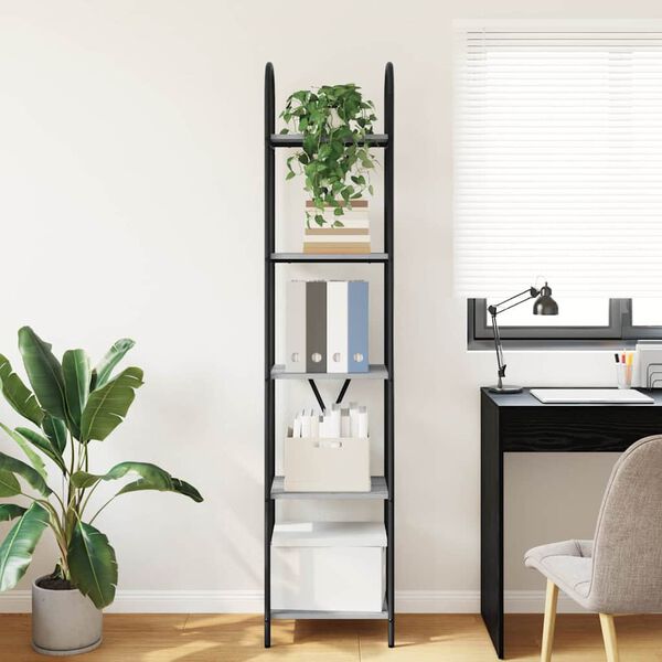 vidaXL Boekenkast Grijs Sonoma 40 x 30 x 183 cm Bewerkt hout