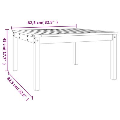 vidaXL Tuintafel 82,5x82,5x45 cm massief douglashout