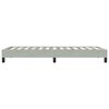 vidaXL Bedframe zonder matras 100x220 cm fluweel lichtgrijs