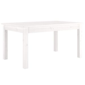 vidaXL Salontafel 80x50x40 cm massief grenenhout wit