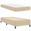vidaXL Bedframe met matras Lichtgroen Grijs 80 x 200 cm Stof