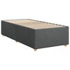 vidaXL Bedframe zonder matras 80x200 cm stof donkergrijs