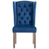 vidaXL Eetkamerstoelen 2 st fluweel blauw