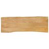 vidaXL Tafelblad met natuurlijke rand 120x40x2,5 cm massief mangohout