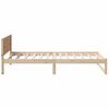 vidaXL Bedframe met hoofdeinde Naturel 75 x 190 cm Massief grenenhout