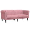 vidaXL 2-delige Loungeset fluweel roze