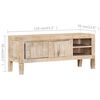 vidaXL Tv-meubel 110x35x46 cm massief mangohout