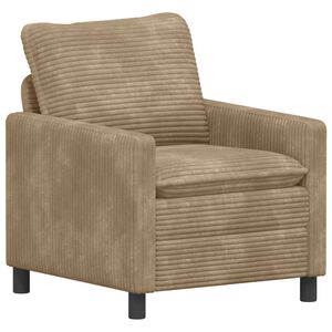 vidaXL Bank Taupe 76 x 81 x 87,5 cm Polyester