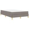 vidaXL Boxspringbed met matras Taupe 120 x 200 cm Stof
