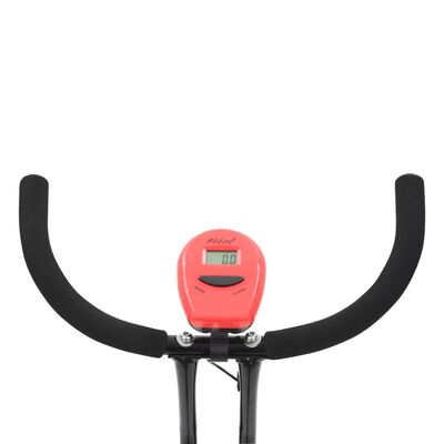 vidaXL Hometrainer X-bike bandweerstand rood
