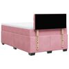 vidaXL Boxspring met matras fluweel roze 120x190 cm