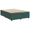 vidaXL Boxspring met matras fluweel donkergroen 140x190 cm