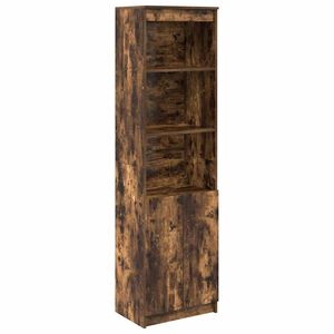vidaXL Highboard 50x35x180 cm spaanplaat gerookt eikenkleurig