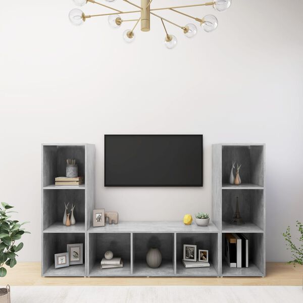 vidaXL | TV-kast | 3 pcs 37 x 35 x 107,5 cm