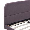 vidaXL Bedframe zonder matras stof taupe 135x190 cm