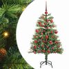 vidaXL Kunstkerstboom 150 LED's Warmwit PVC en Metaal Groen