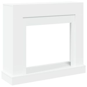 vidaXL Haardombouw 100x30x87,5 cm bewerkt hout wit