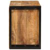 vidaXL Wijnrek Bruin 100 x 45 x 33 cm Massief Ruw Mango Hout
