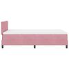 vidaXL Boxspringbed met matras Roze 120 x 190 cm Fluweel