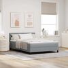 vidaXL Boxspringbed met matras Lichtgrijs 140 x 190 cm Stof