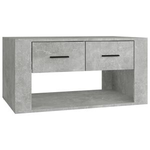 vidaXL Salontafel 80x50x40 cm bewerkt hout betongrijs