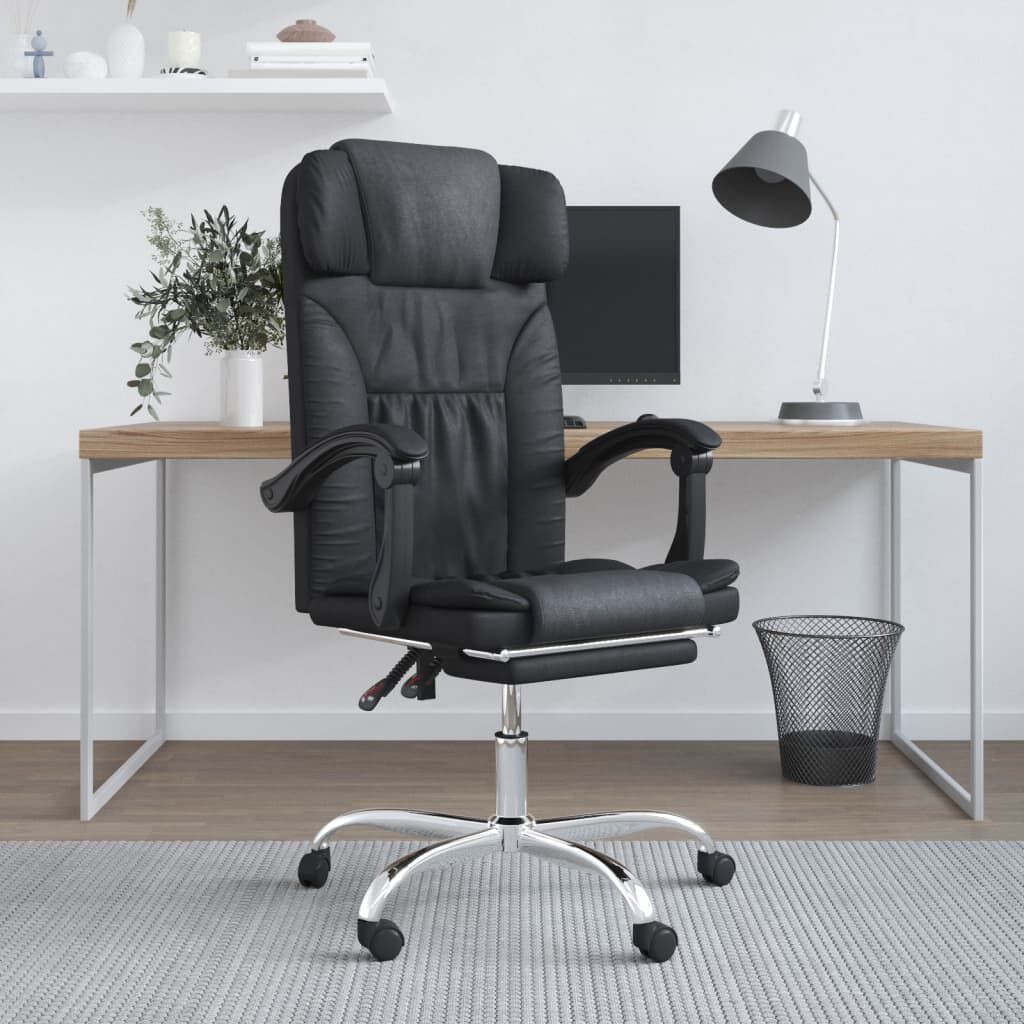 vidaXL Kantoorstoel draaibaar kunstleer crèmekleurig - buy at the price of € 85
