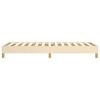vidaXL Boxspring bed 80x200 cm stof cr&egrave;mekleurig