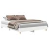 vidaXL Bedframe zonder matras 150x200 cm spaanplaat wit
