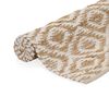 vidaXL Vloerkleed 120x180 cm handgeweven jute natuurlijk en wit